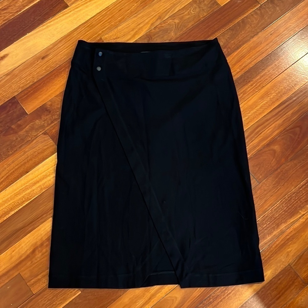 ⭐️ Eileen Fisher Wrap Skirt Black Size Large